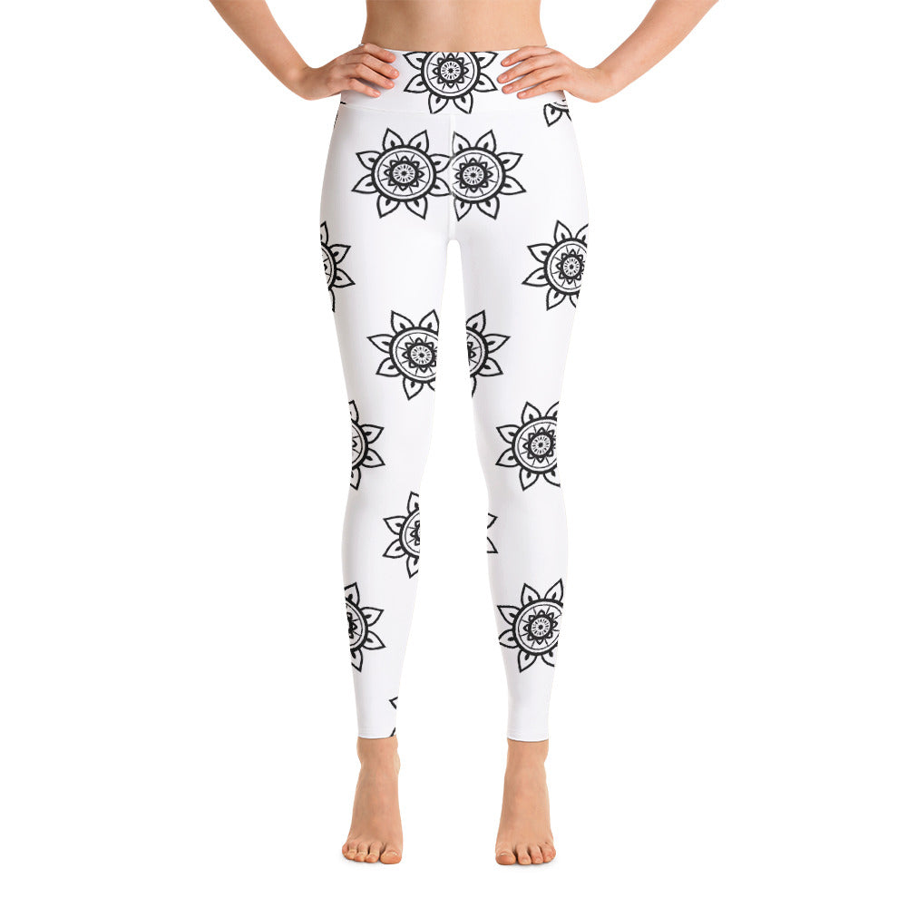 Black Mandala Yoga Leggings