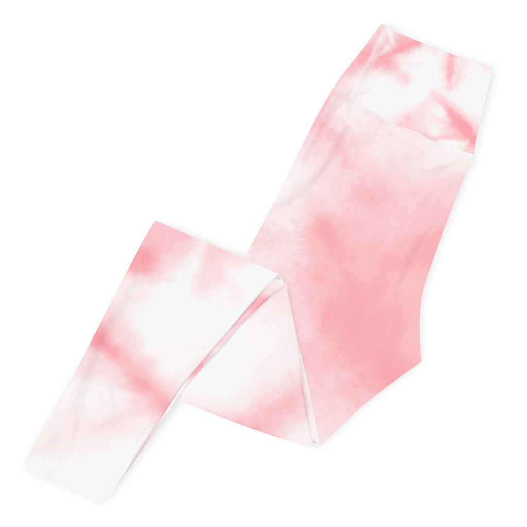 Pink Tie Dye Yoga Leggings