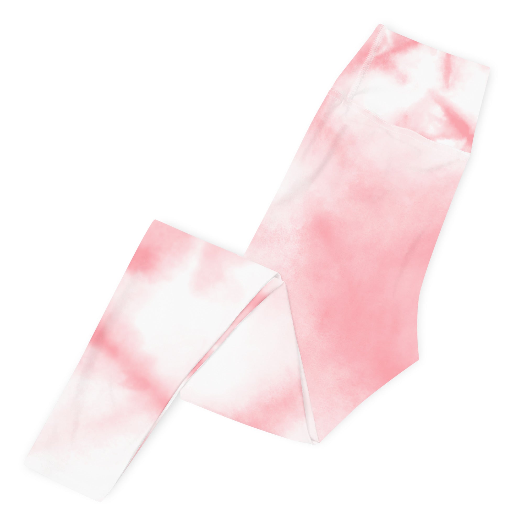 Pink Tie Dye Yoga Leggings