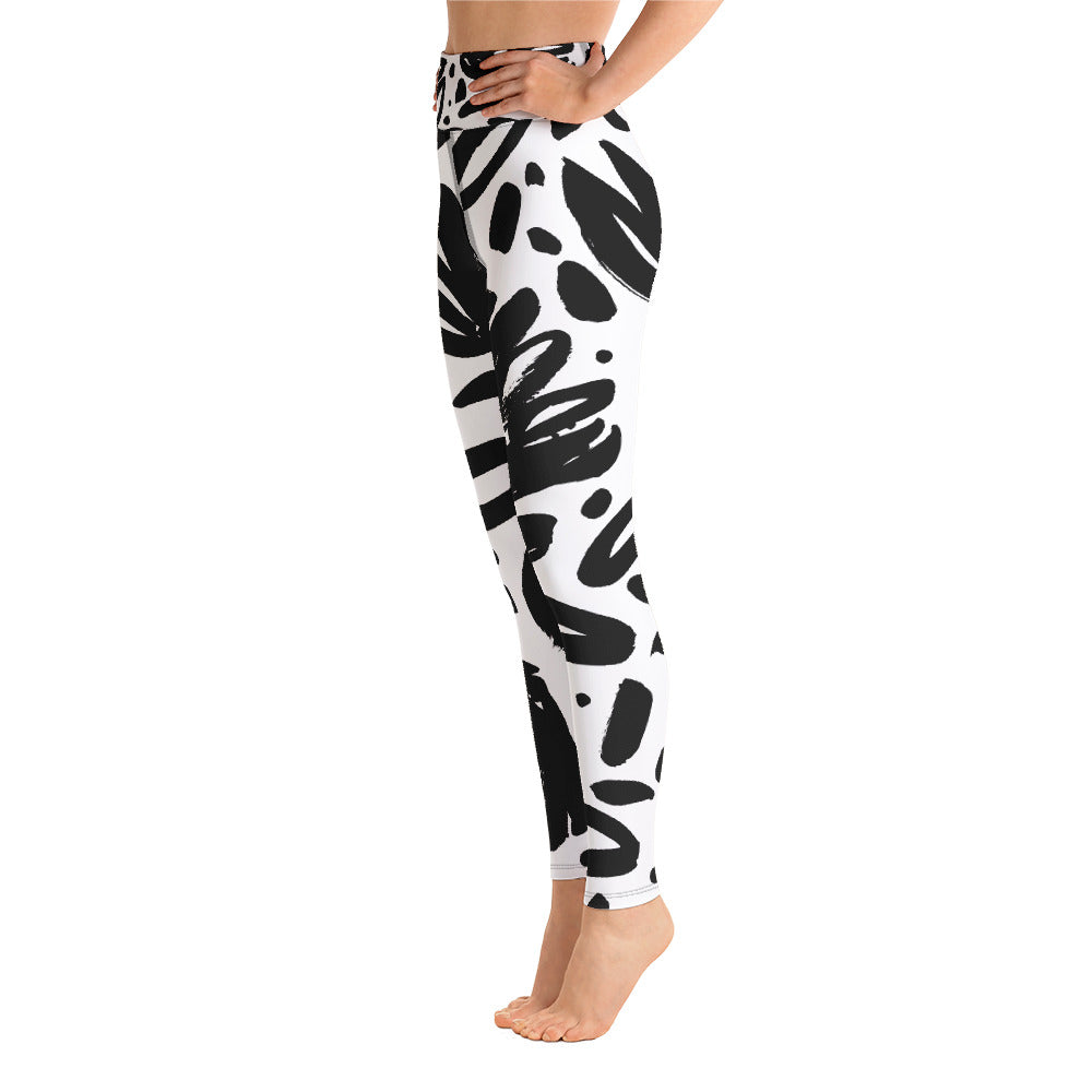 Black and White Yoga Leggings