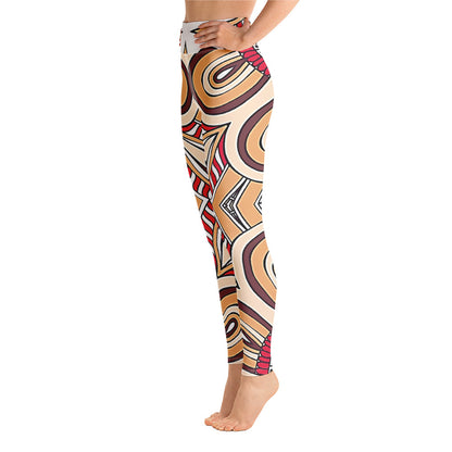 Vintage Print Yoga Leggings