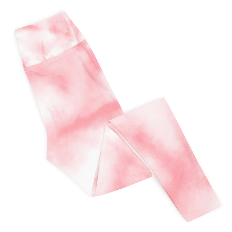Pink Tie Dye Yoga Leggings