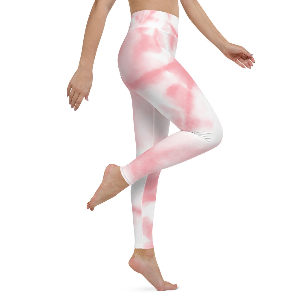 Pink Tie Dye Yoga Leggings