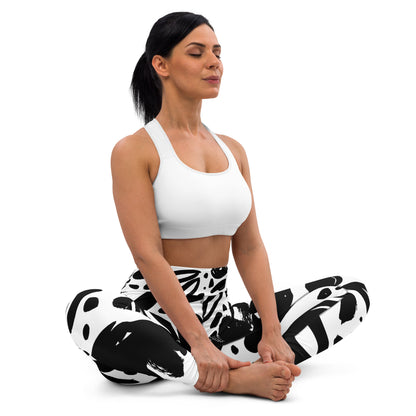 Black and White Yoga Leggings