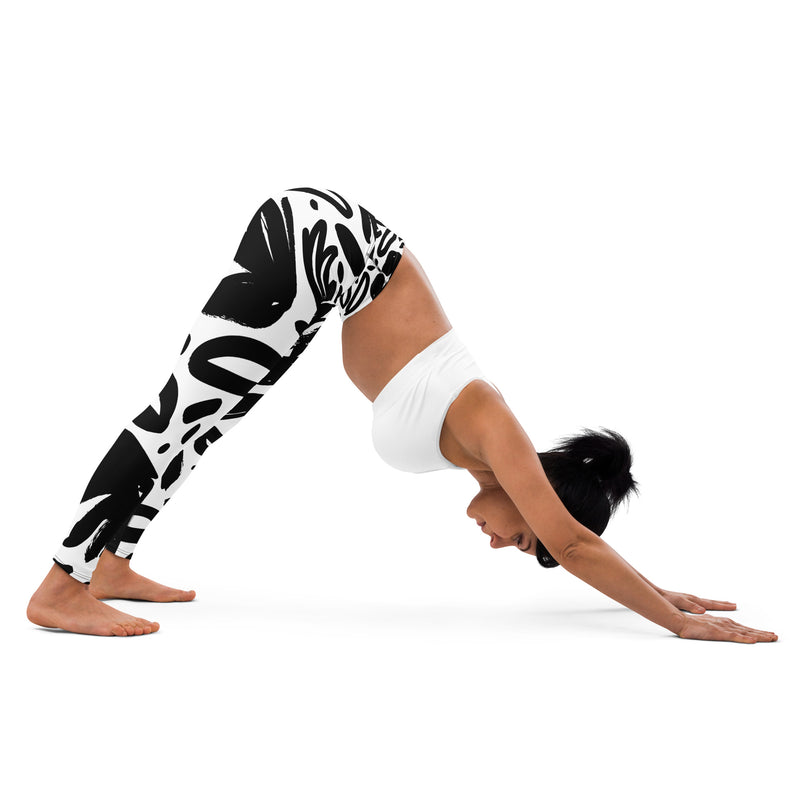 Black and White Yoga Leggings