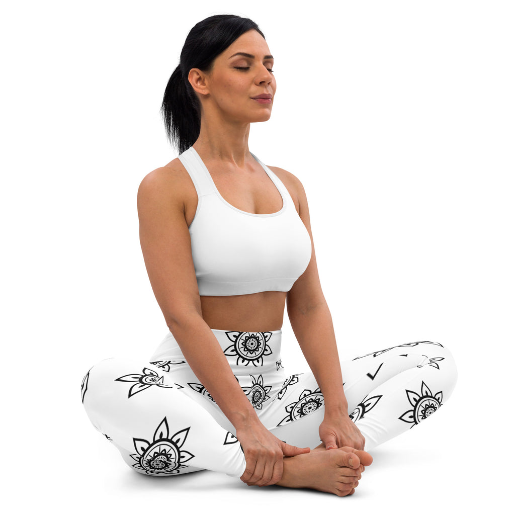 Black Mandala Yoga Leggings