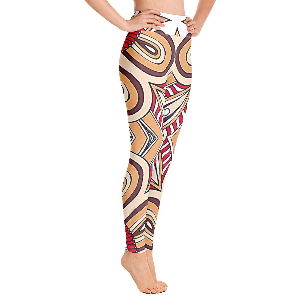 Vintage Print Yoga Leggings