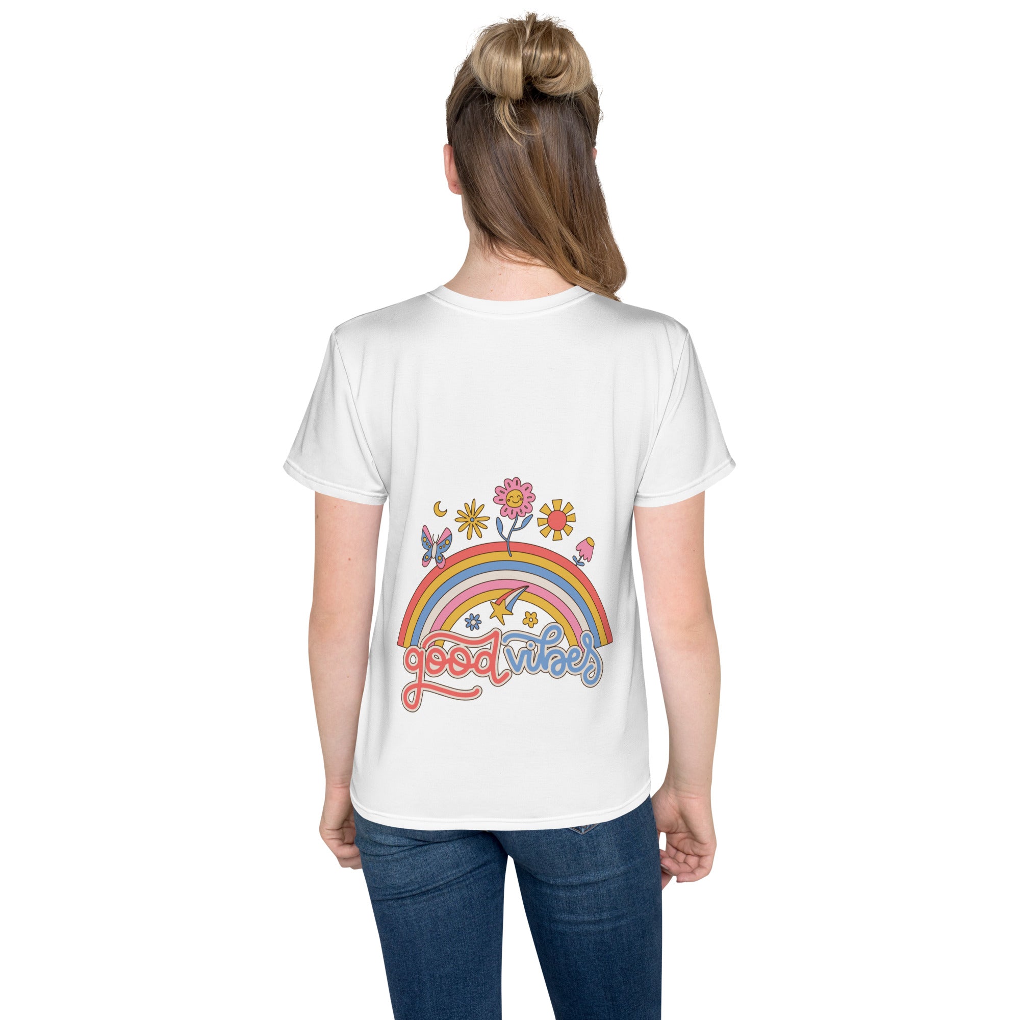 Good Vibes Youth crew neck t-shirt