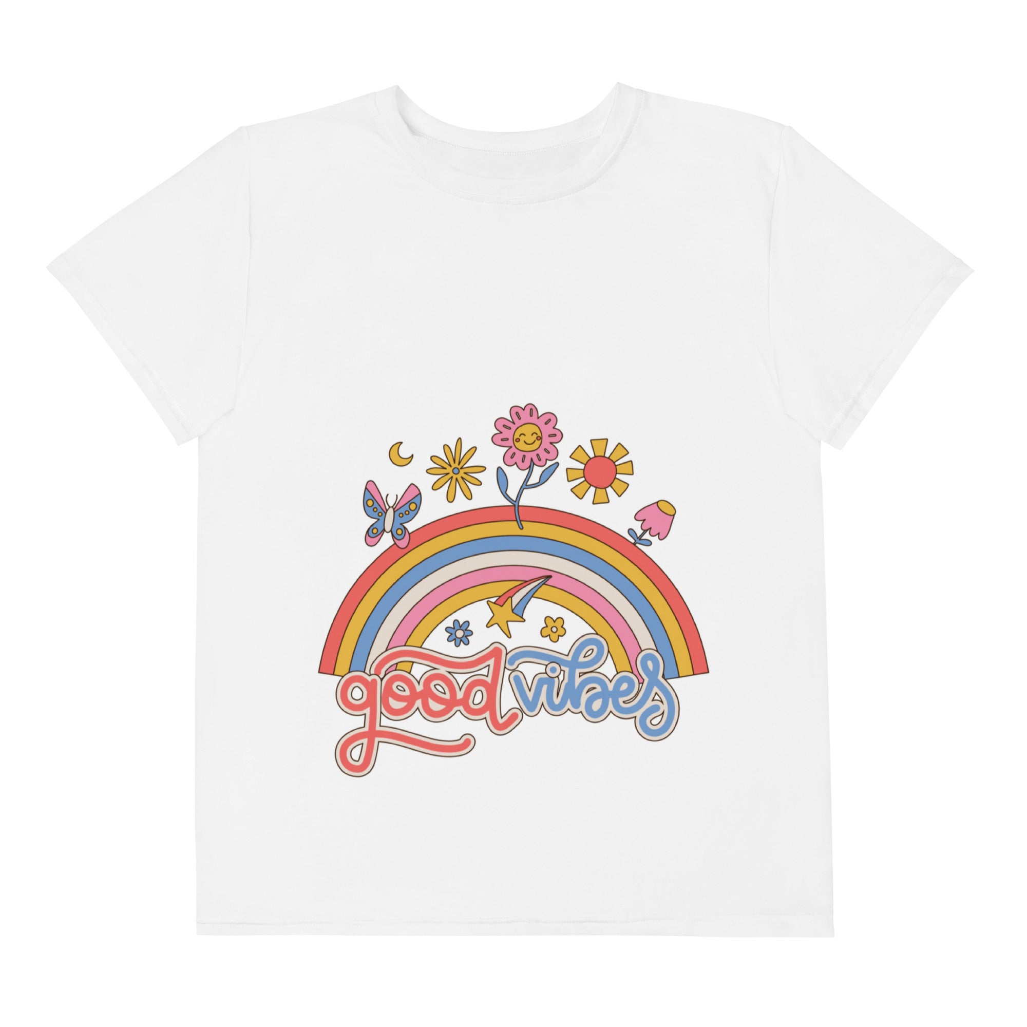 Good Vibes Youth crew neck t-shirt