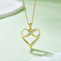 Moissanite Infinity 925 Sterling Silver Heart Necklace