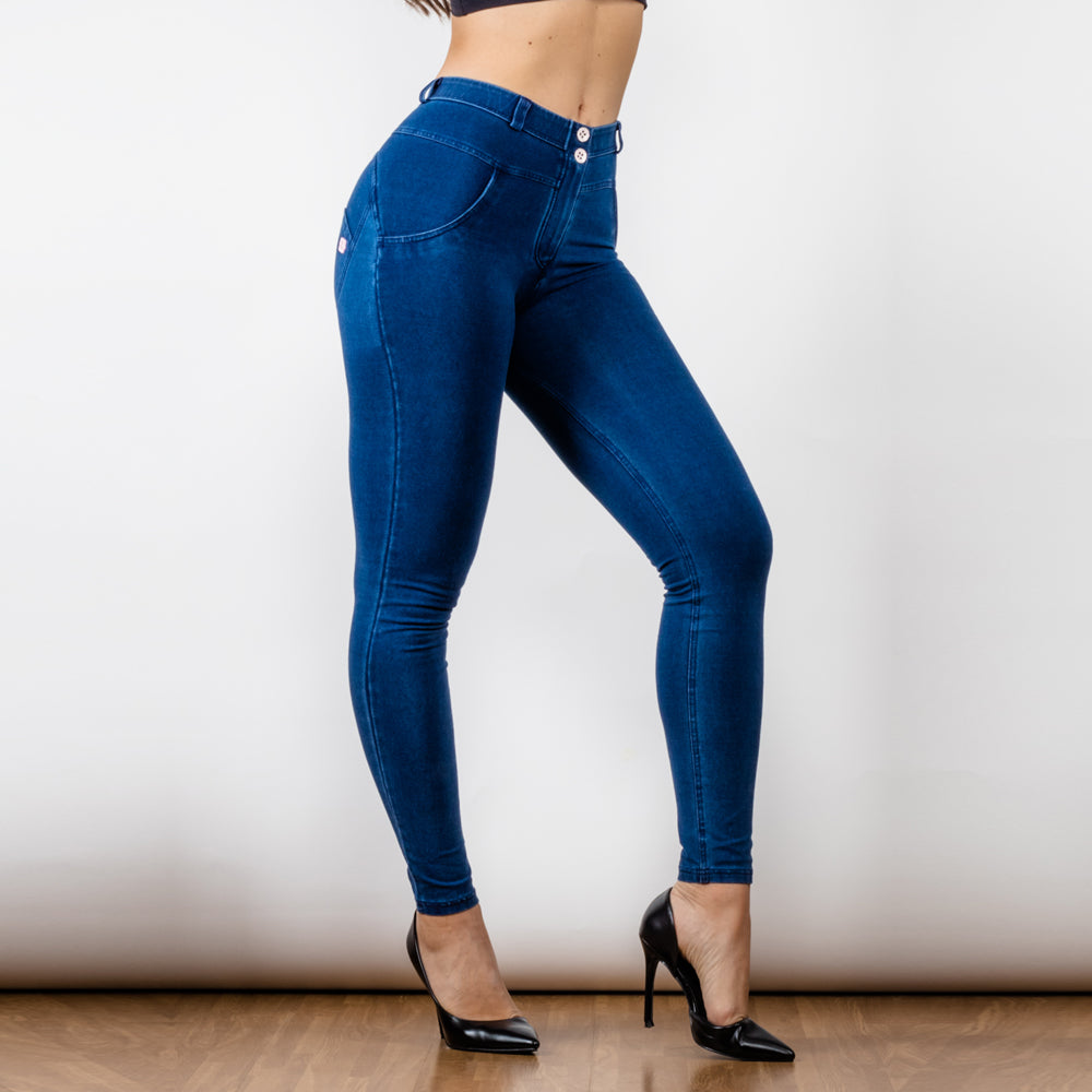 Dark Blue Butt Shaping Push Up Effect Yoga Pants