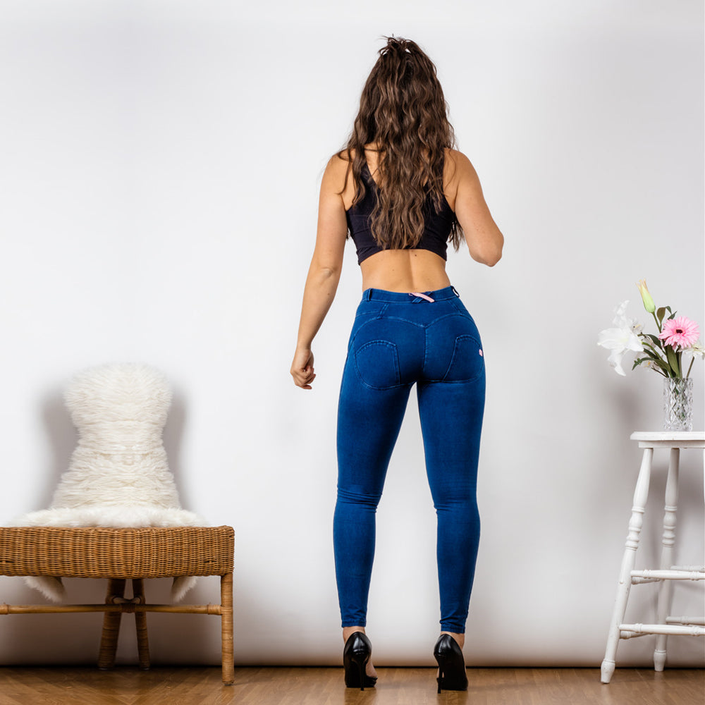 Dark Blue Butt Shaping Push Up Effect Yoga Pants