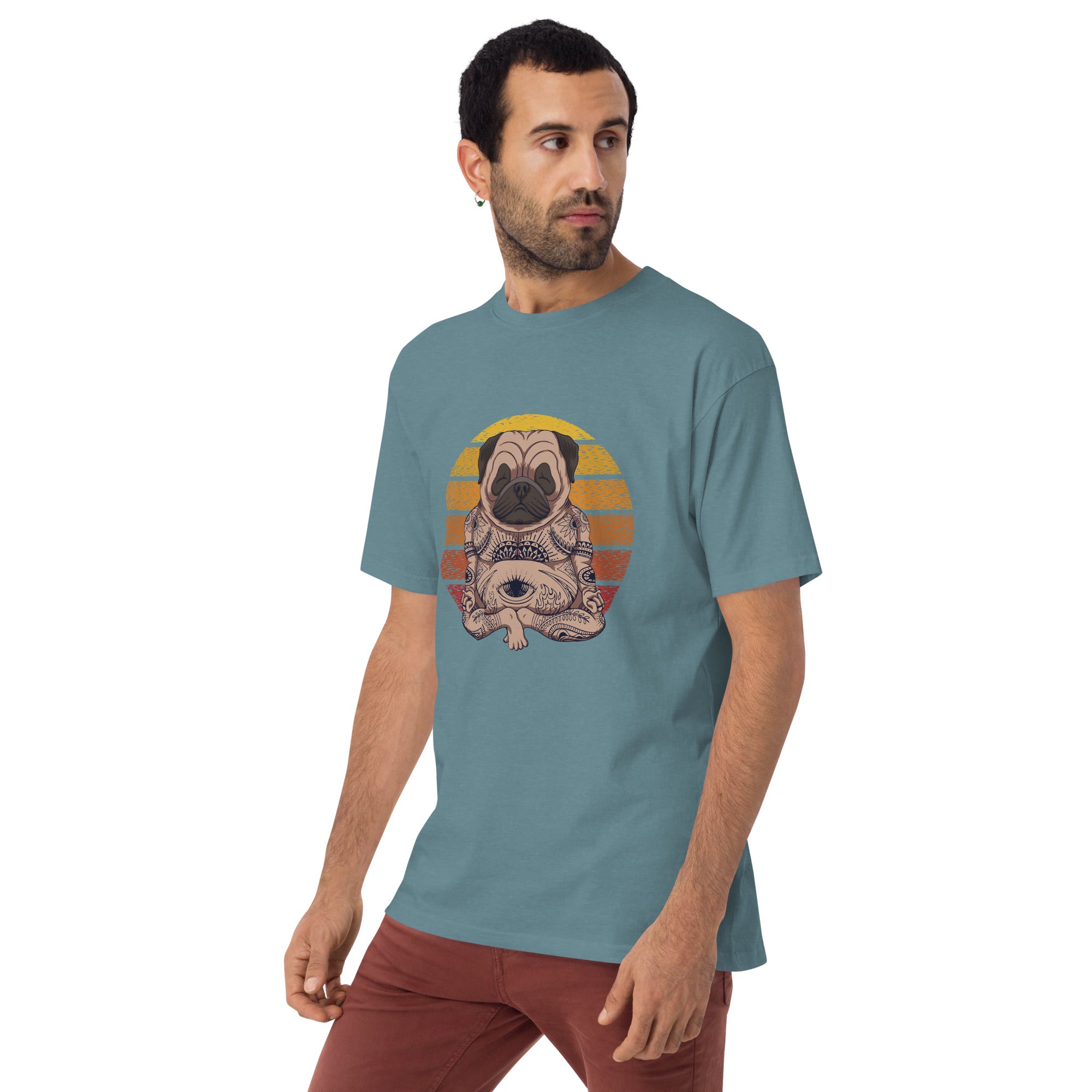 Meditation Dog Premium heavyweight tee