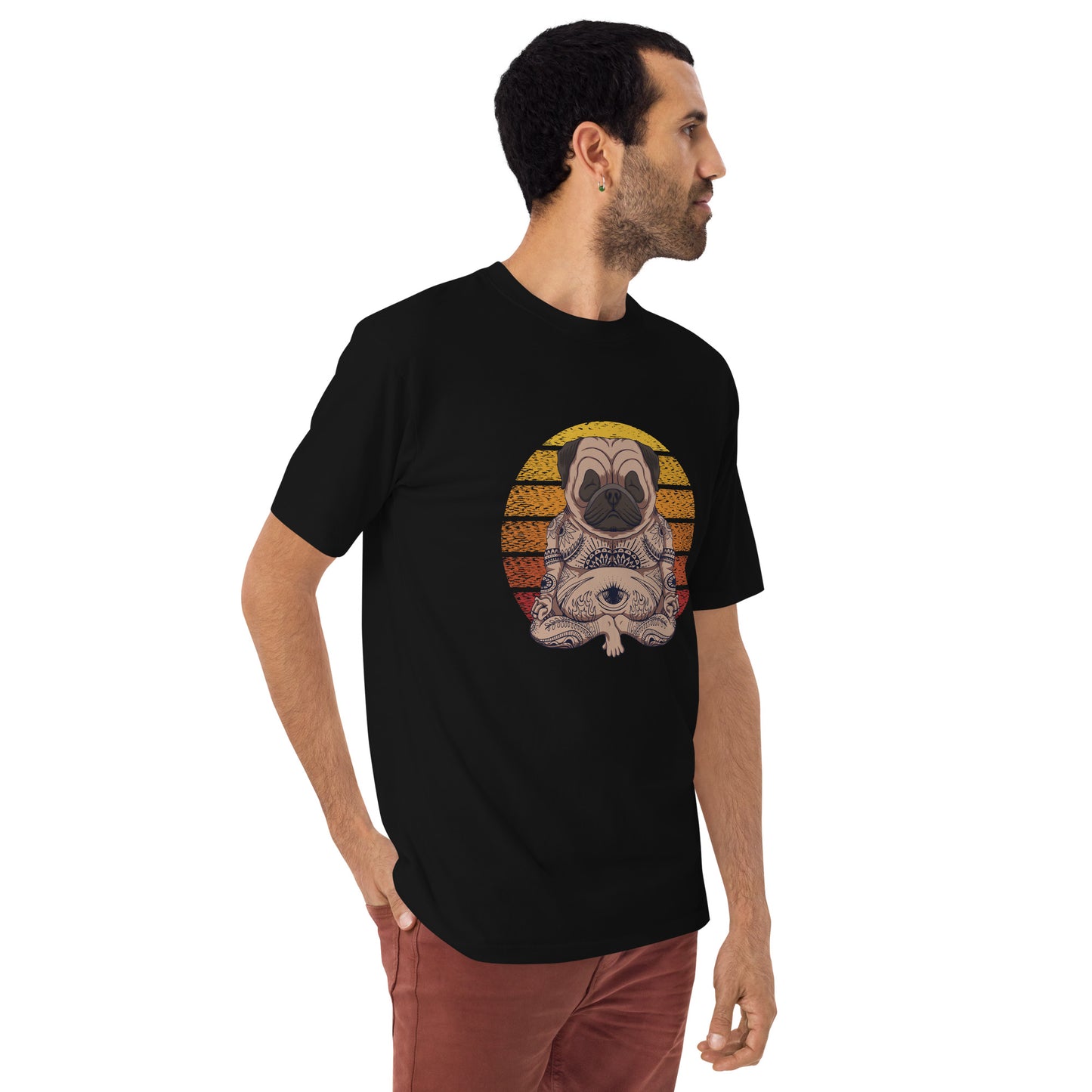 Meditation Dog Premium heavyweight tee