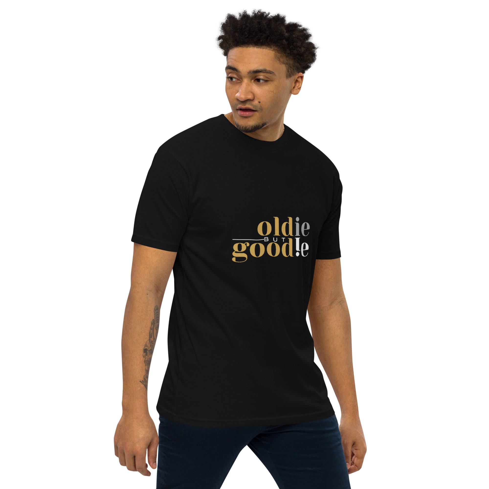 Oldie but Goodie Men’s premium heavyweight tee