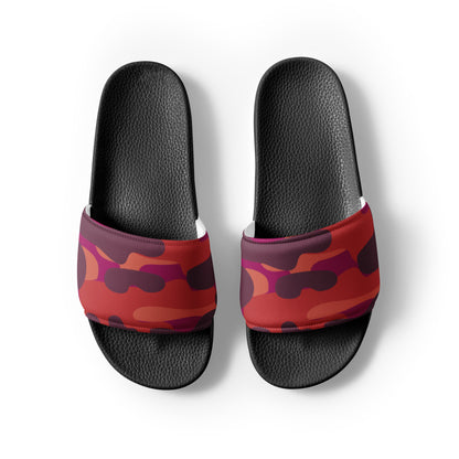 Red Camouflage Men's Slides