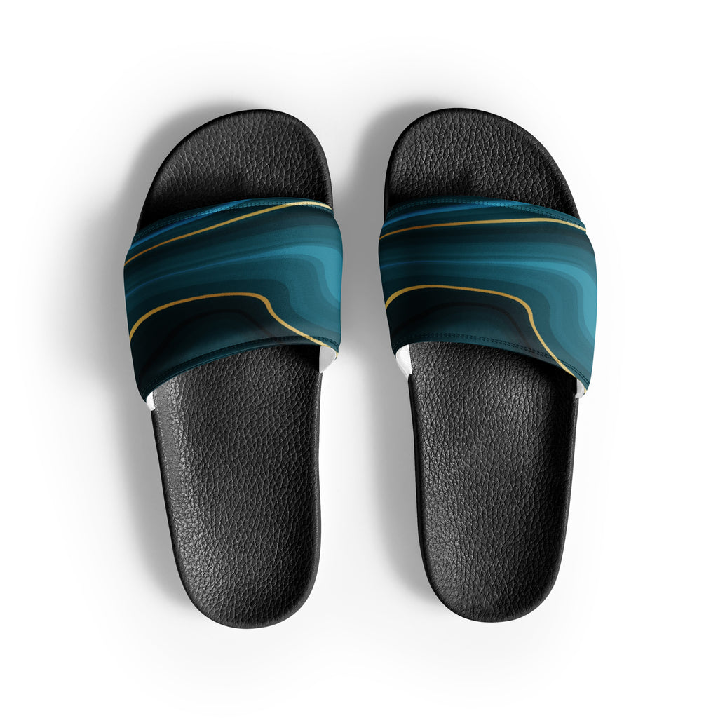 Blue Multi Color Men’s Slides