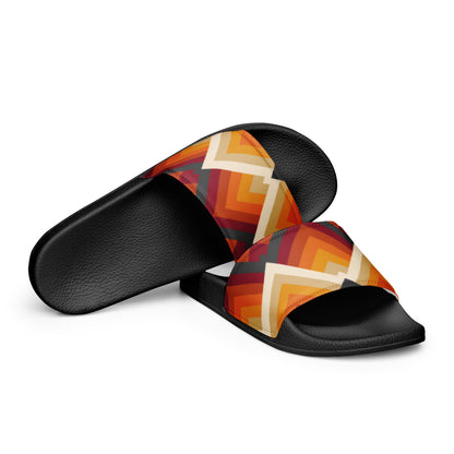 Multi Color Tri Print Men’s Slides