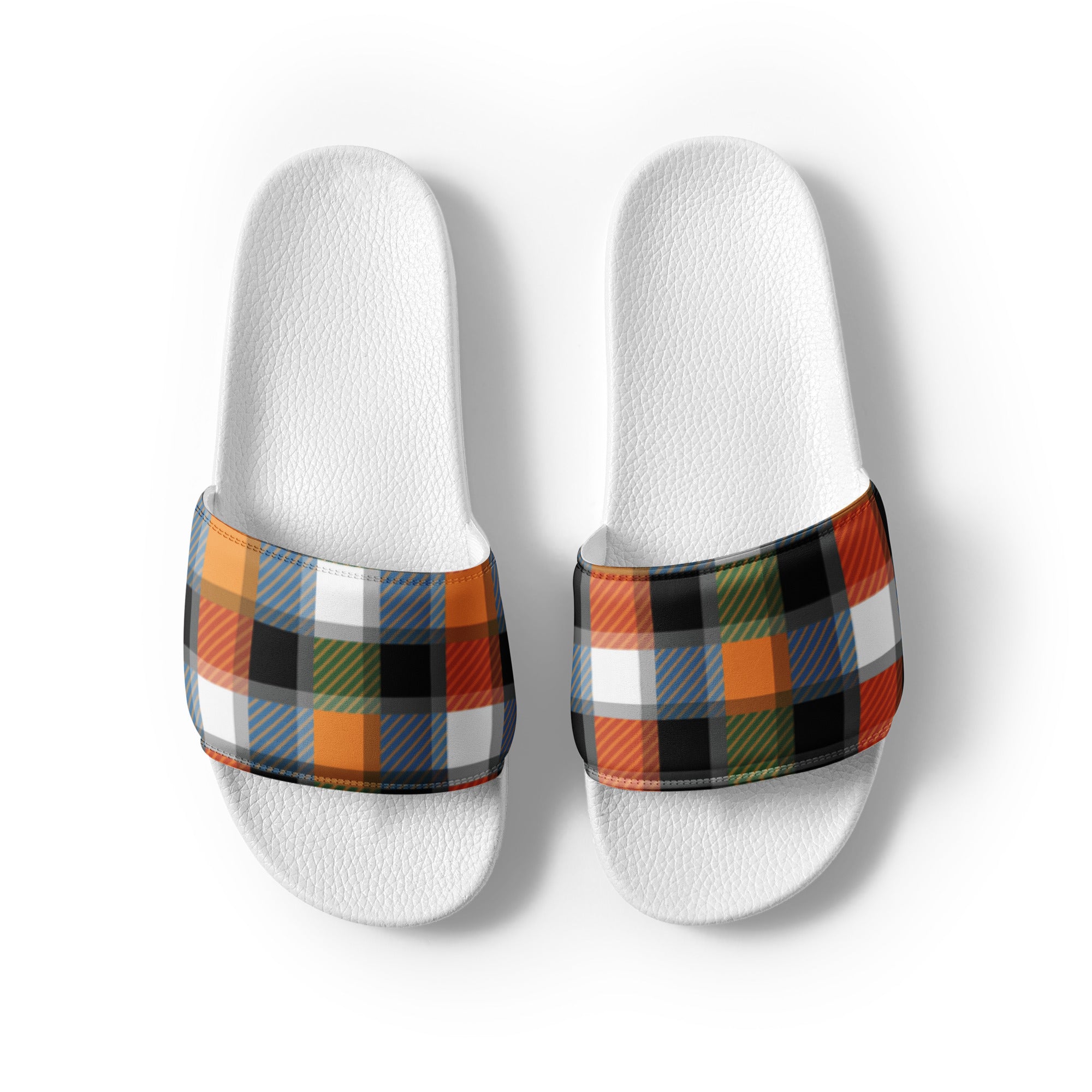 Buffalo Seamless Plaid Print Men’s Slides