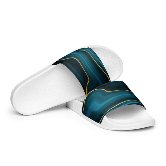 Blue Multi Color Men’s Slides