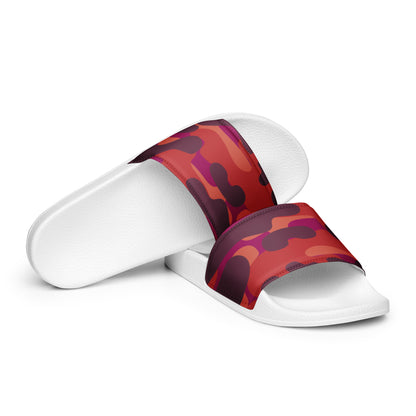 Red Camouflage Men's Slides