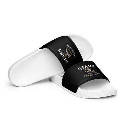 Stars Can't Shine Without Darkness Men's Slides