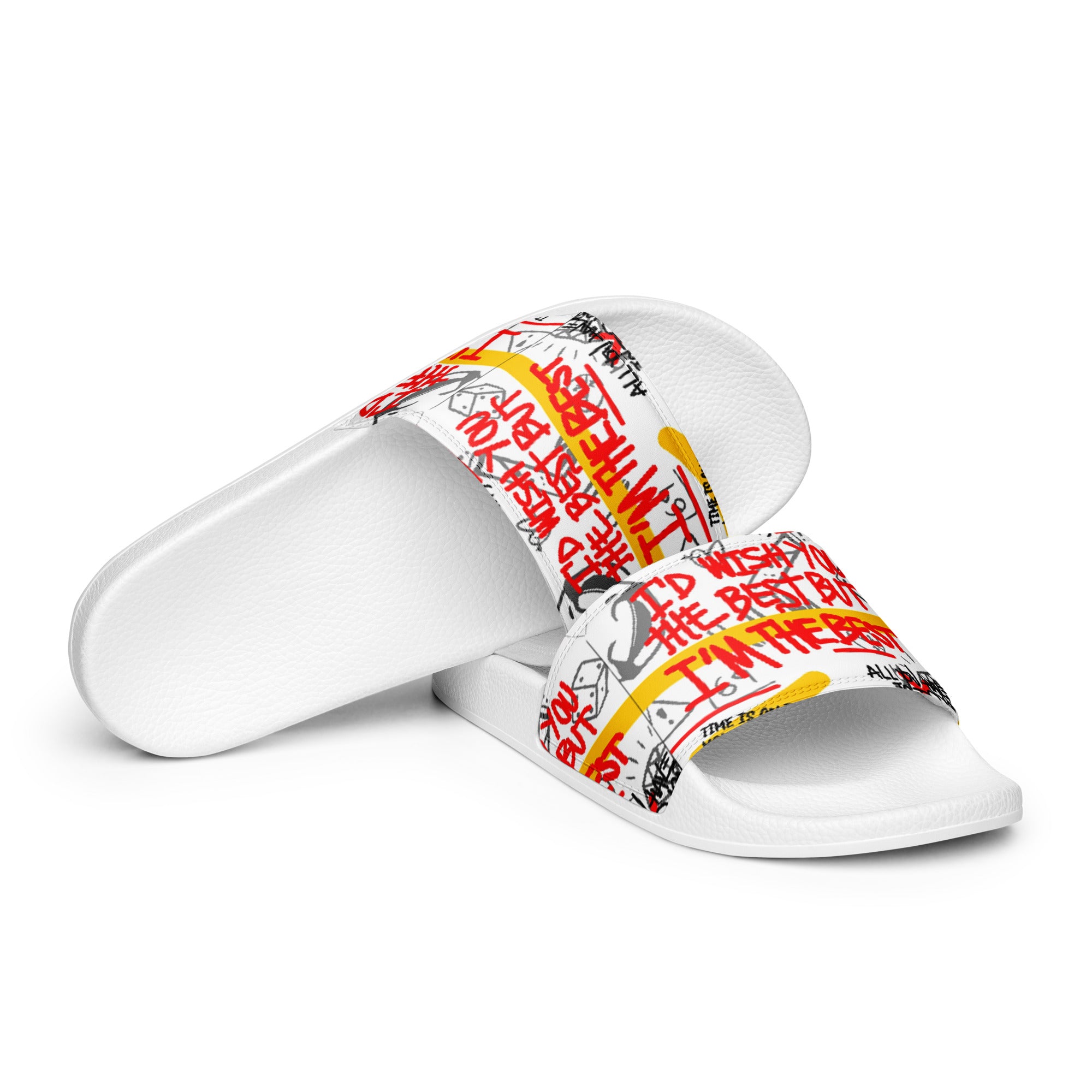 I'm The Best Print Men's Slides