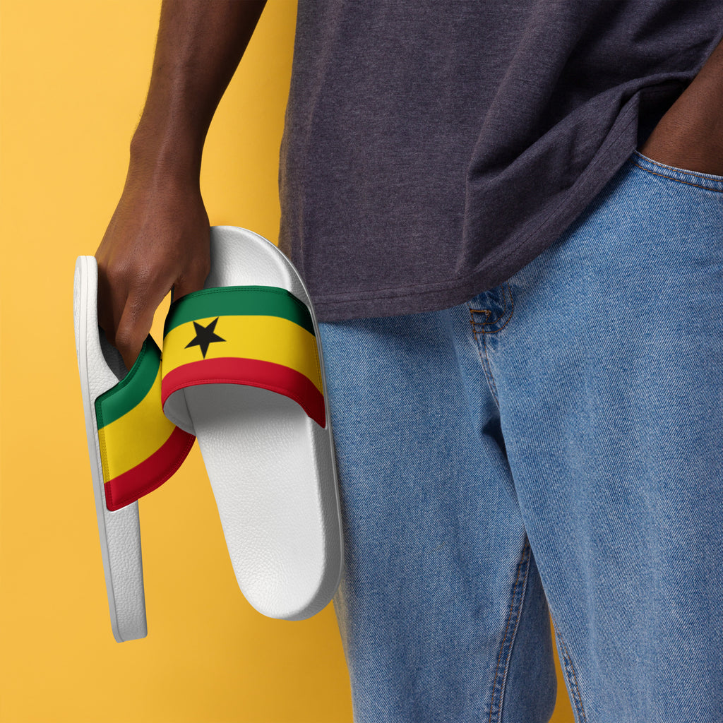 Ghanian Flag Men's Slides