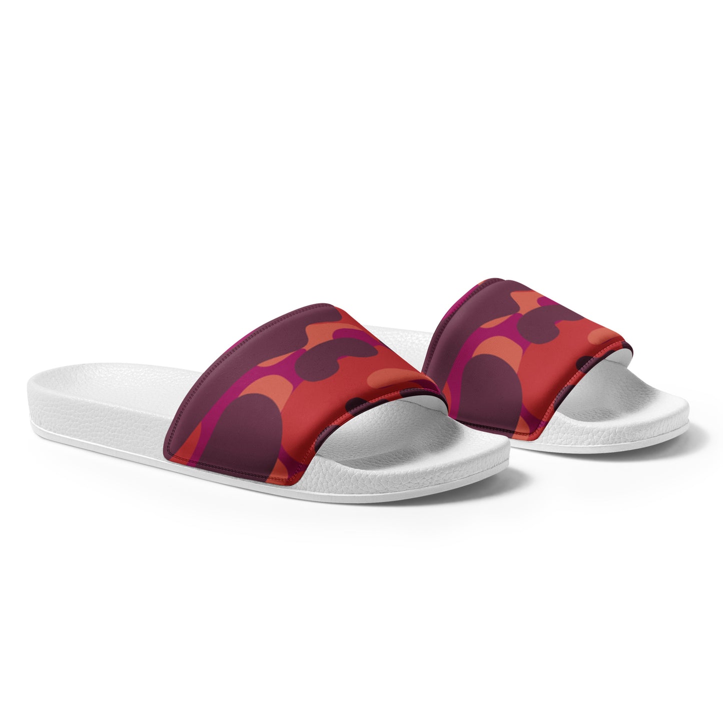 Red Camouflage Men's Slides