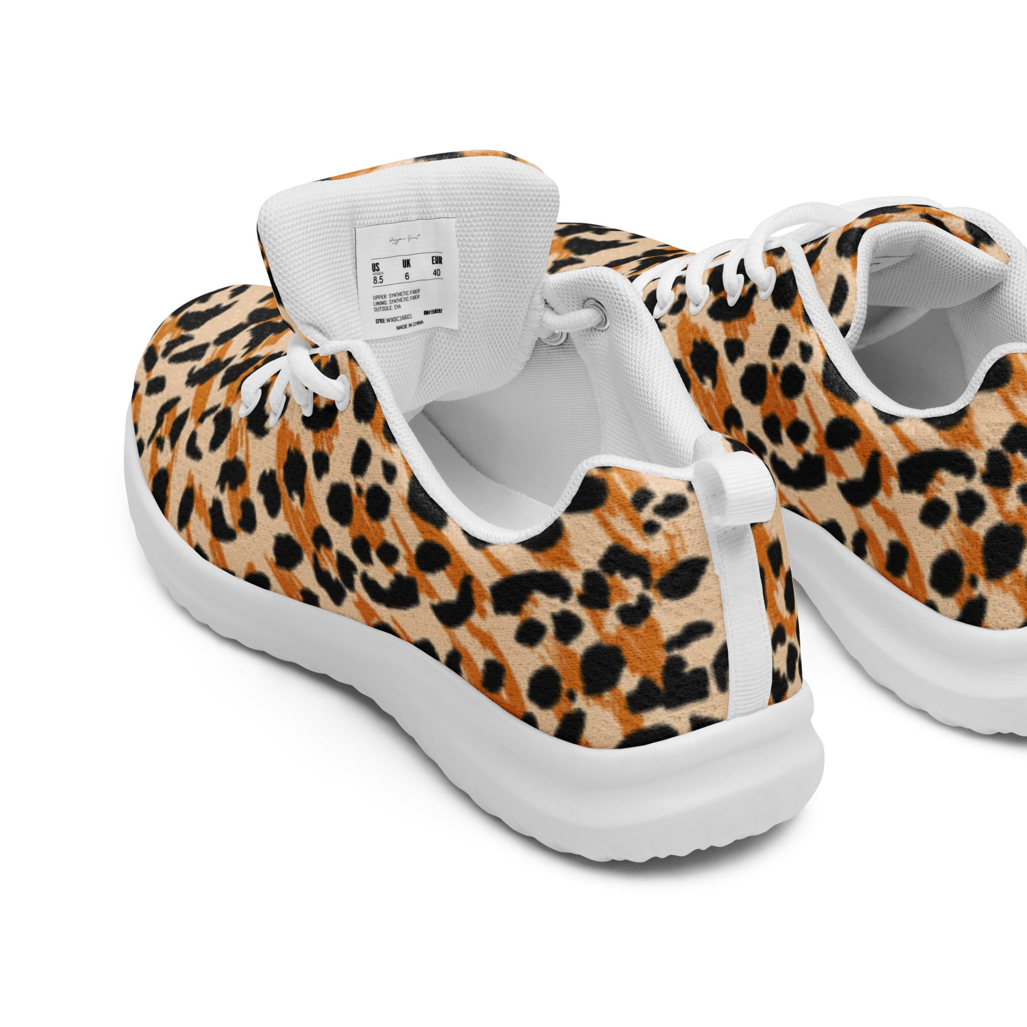 Cheetah Print Women's Athletic Sneakers
