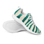 Green Animal Print Women's Athletic Sneakers