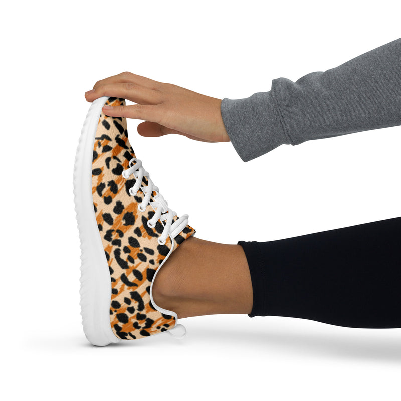 Cheetah Print Women's Athletic Sneakers