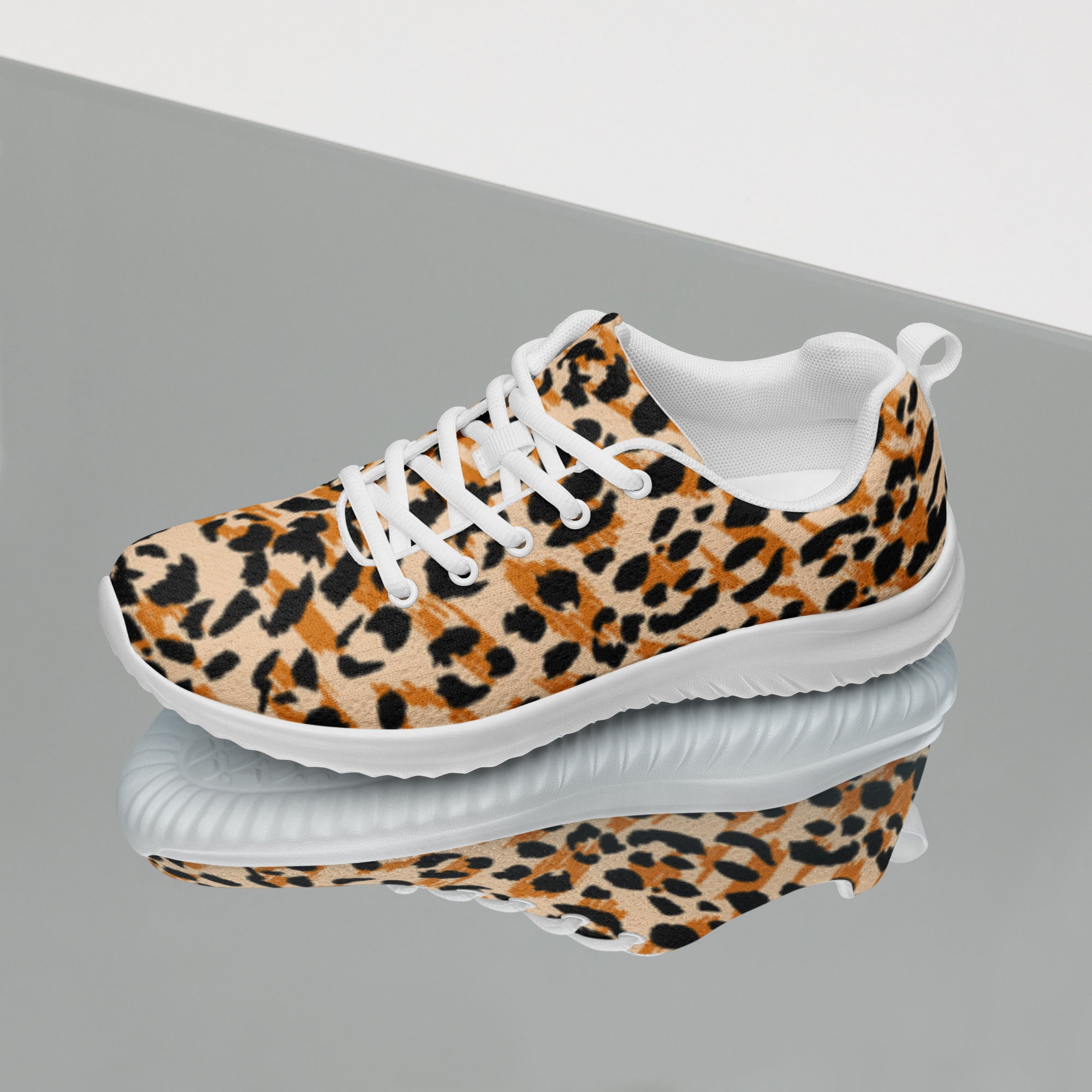 Cheetah Print Women's Athletic Sneakers