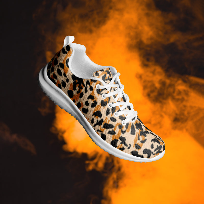 Cheetah Print Women's Athletic Sneakers