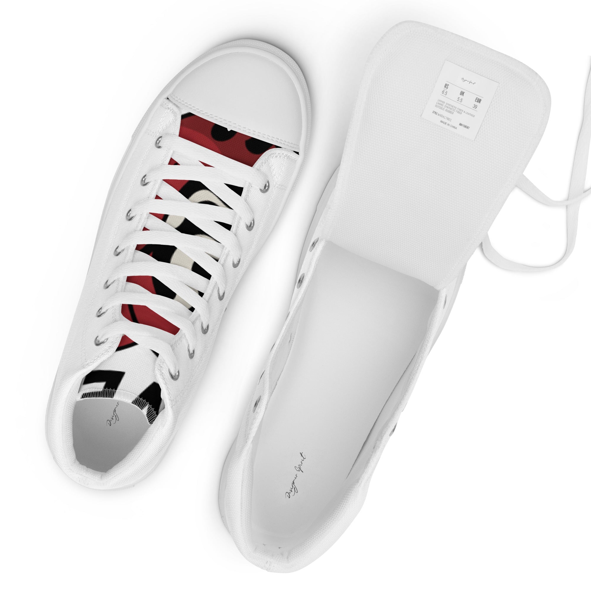 Love is Blind High Top Canvas Sneakers