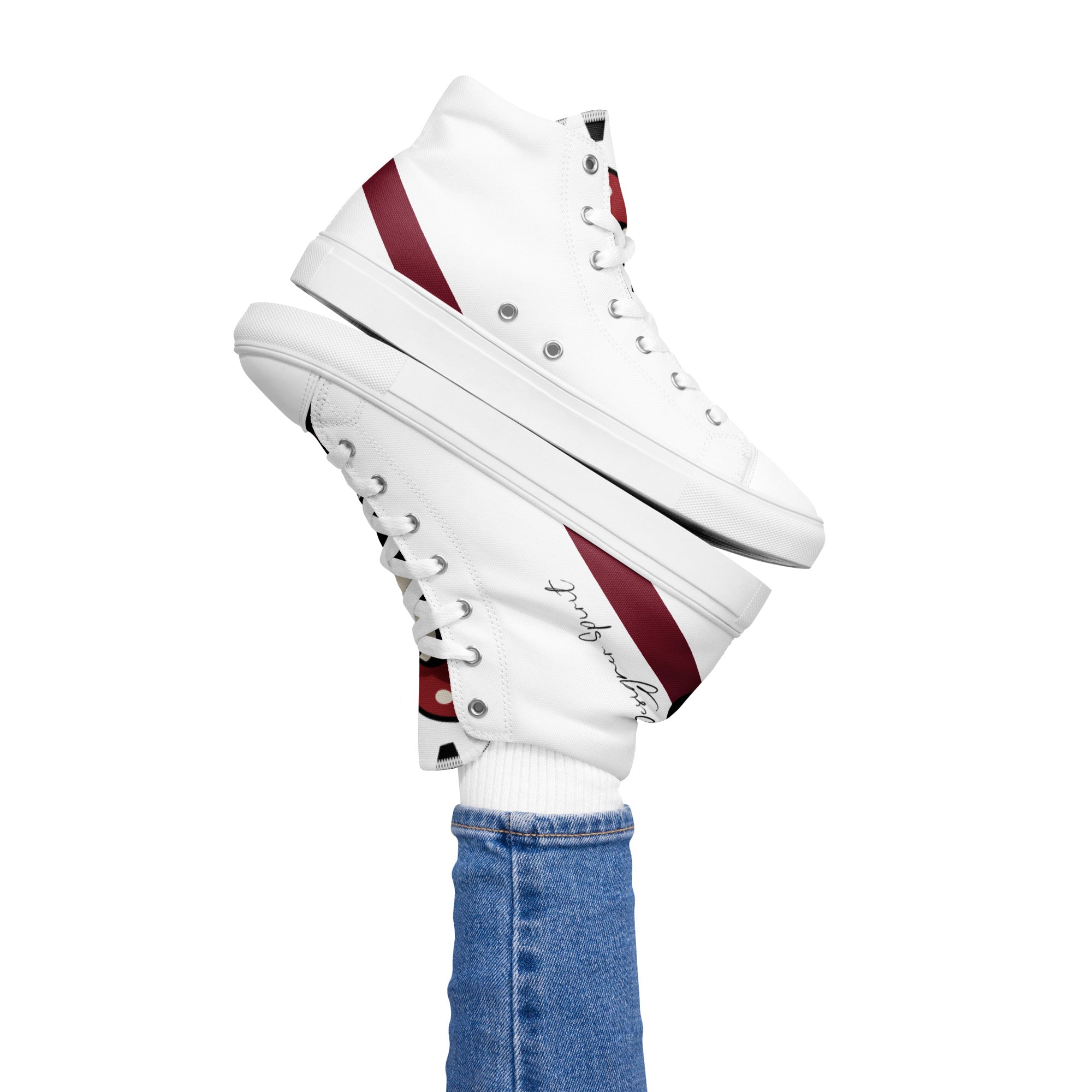 Love is Blind High Top Canvas Sneakers