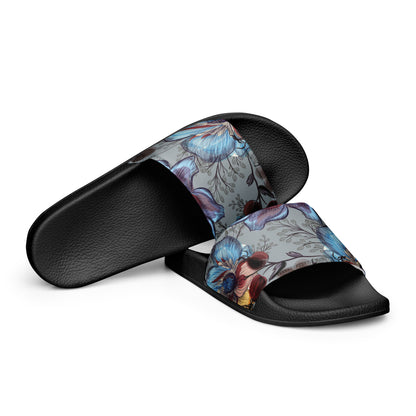 Floral Watercolor Women's Slides