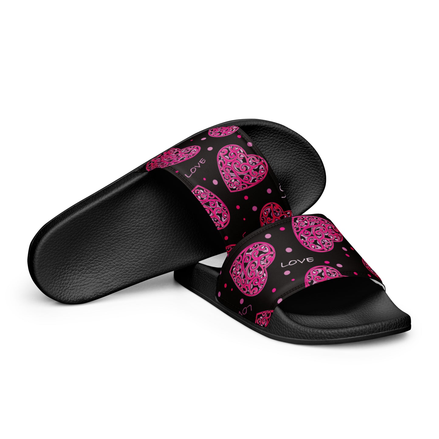 Love Print Women's Slides