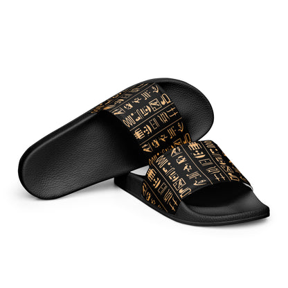 Egyptian Hieroglyphs Women's Slides