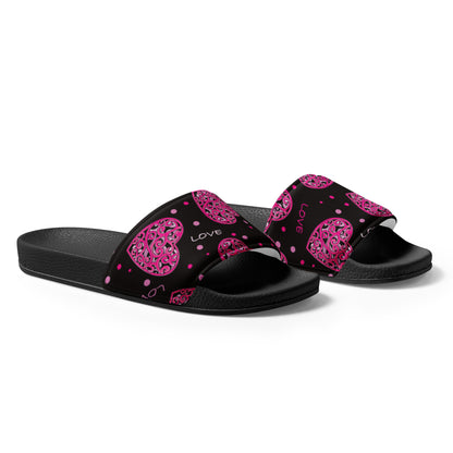 Love Print Women's Slides