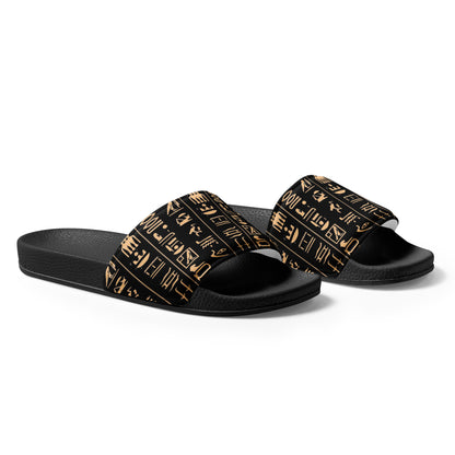 Egyptian Hieroglyphs Women's Slides