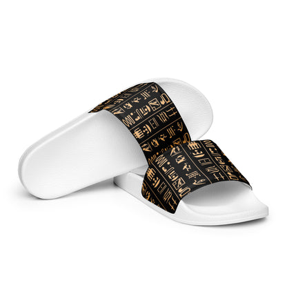 Egyptian Hieroglyphs Women's Slides