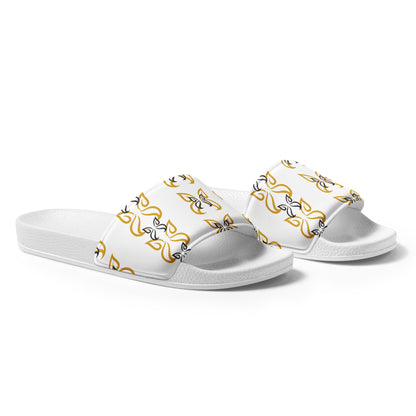 Black & Gold Butterfly Women's Slides